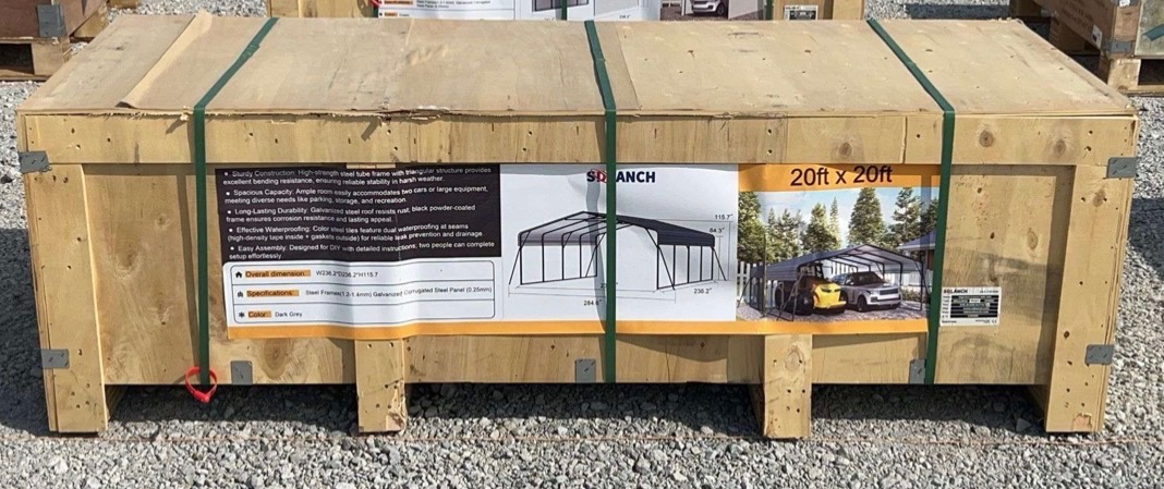SDLANCH 20ft x 20ft Carport alternate view