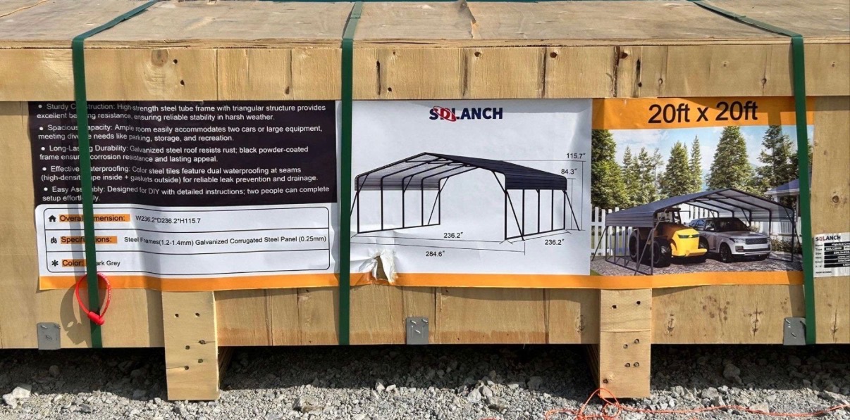 SDLANCH 20ft x 20ft Carport