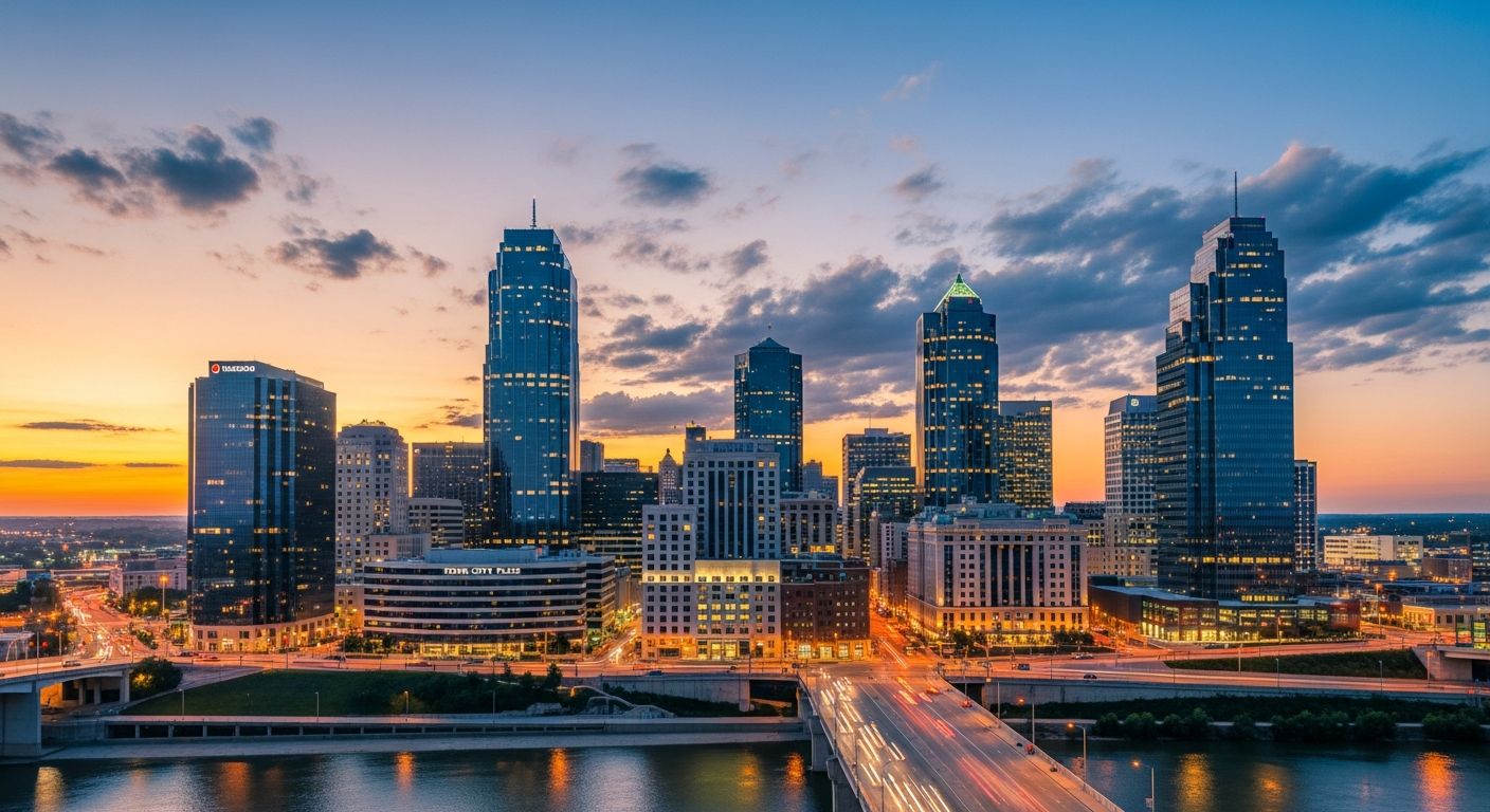 Kansas City Downtown Skyline