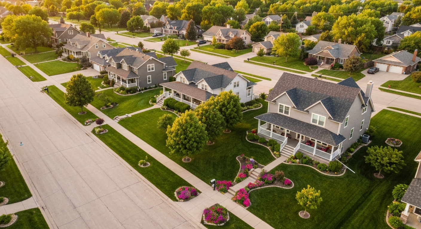 Lincoln Nebraska real estate background