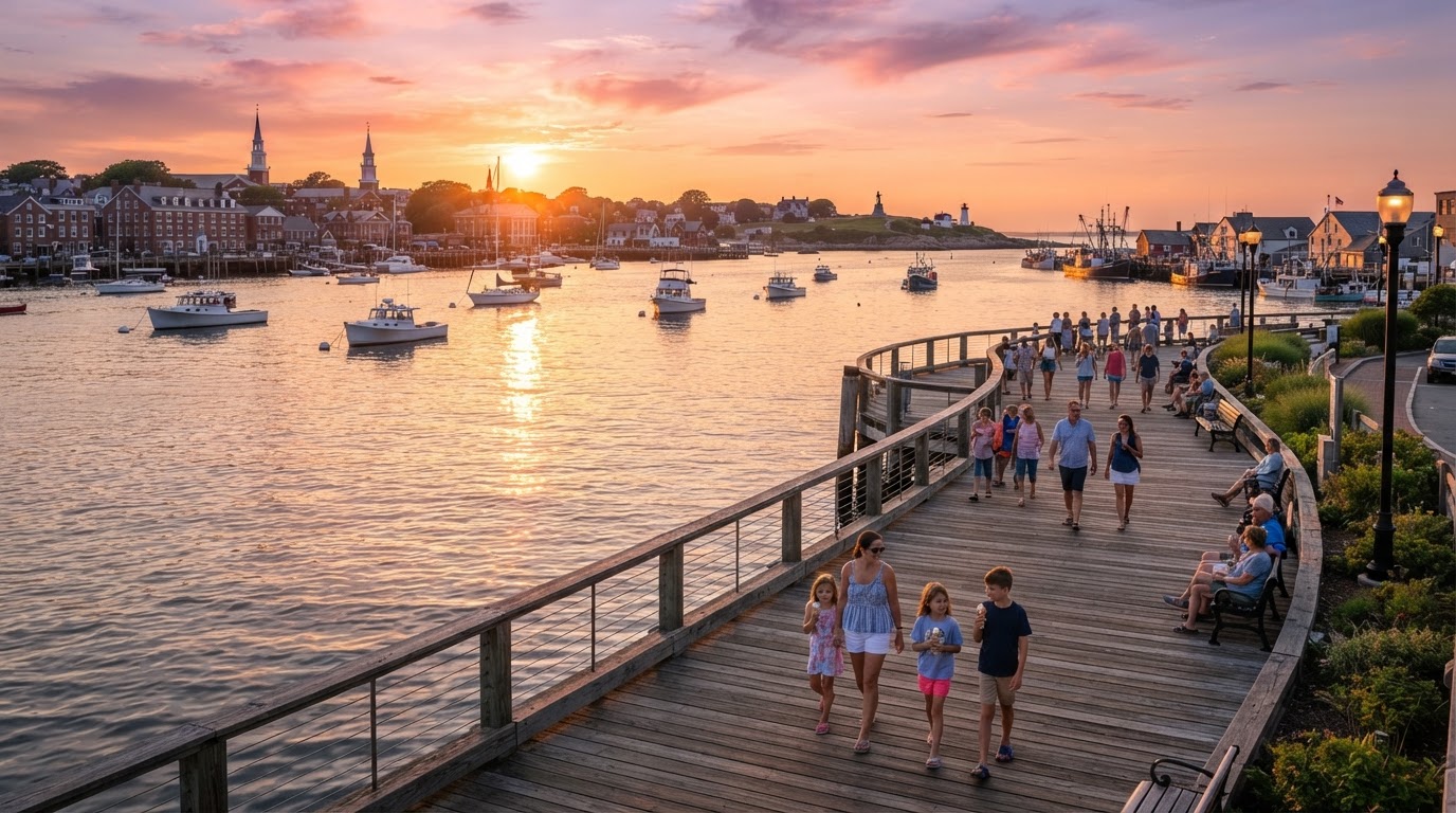 Gloucester Schooner Festival and North Shore Coastal View
