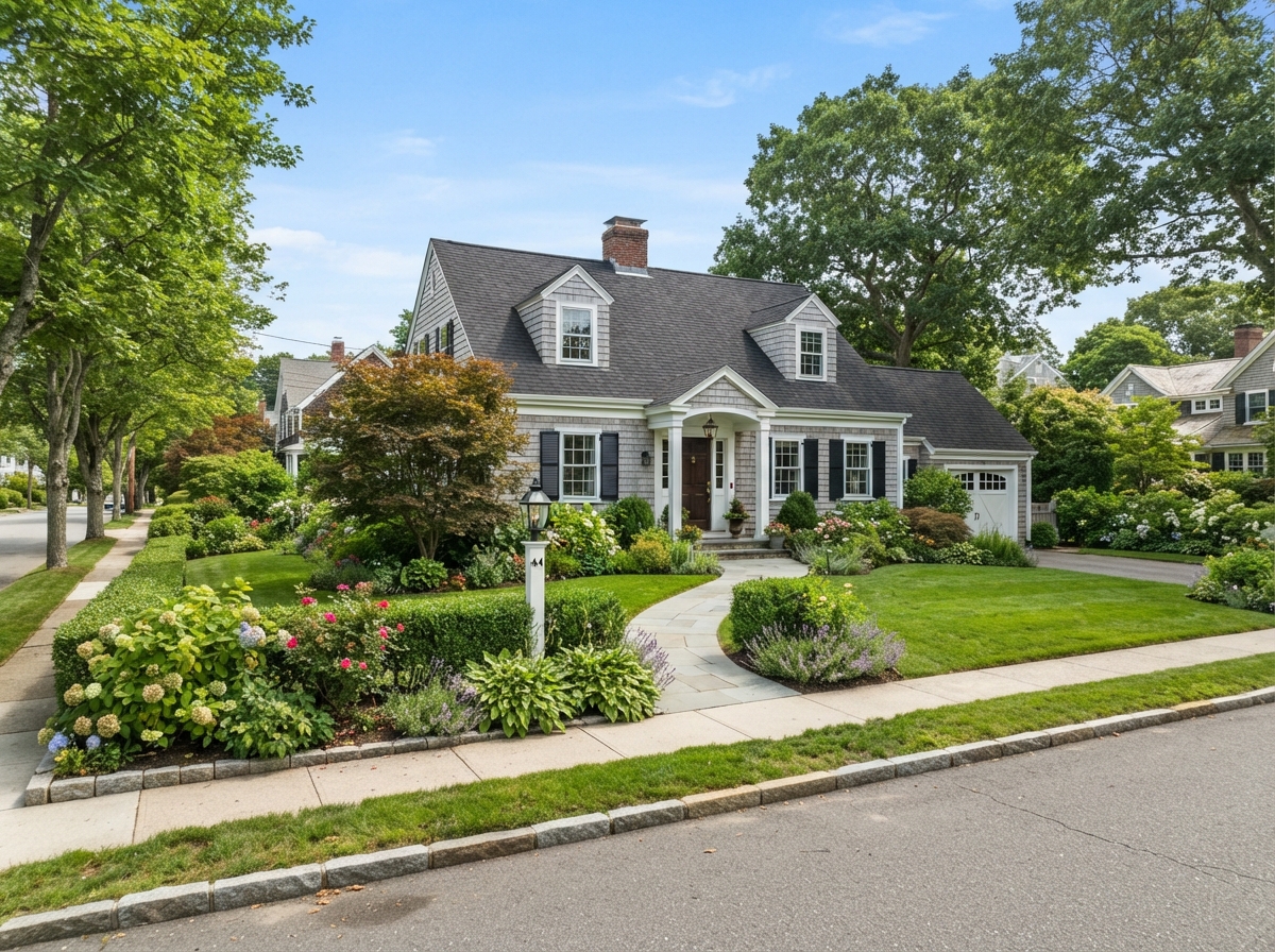 Cape-style home with garden on a quiet North Shore street