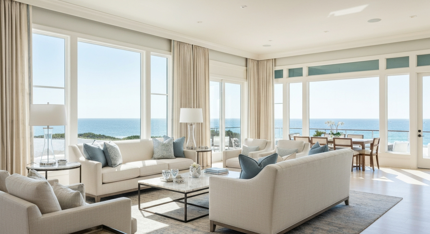 Elegant Coastal Living Room