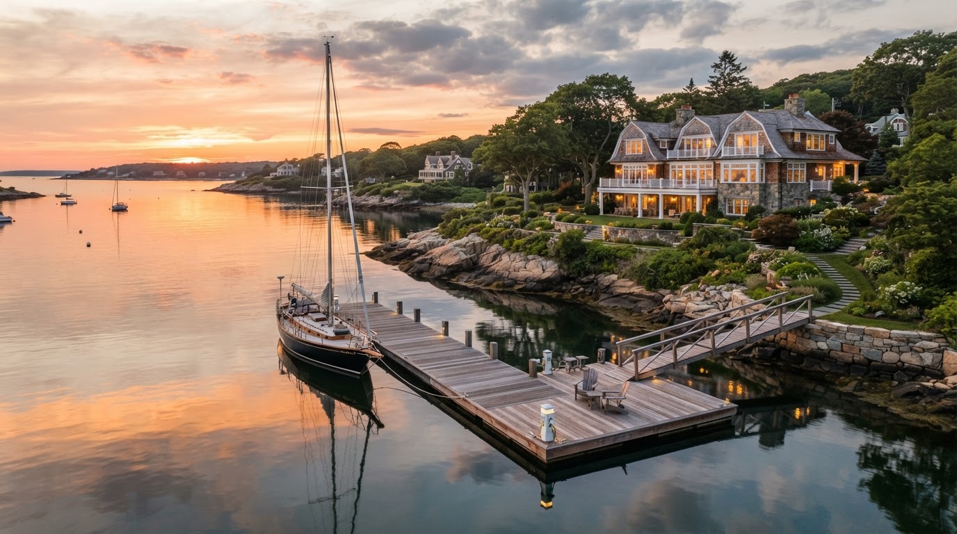 Deep-Water Docks and Luxury Boating Estates on the North Shore