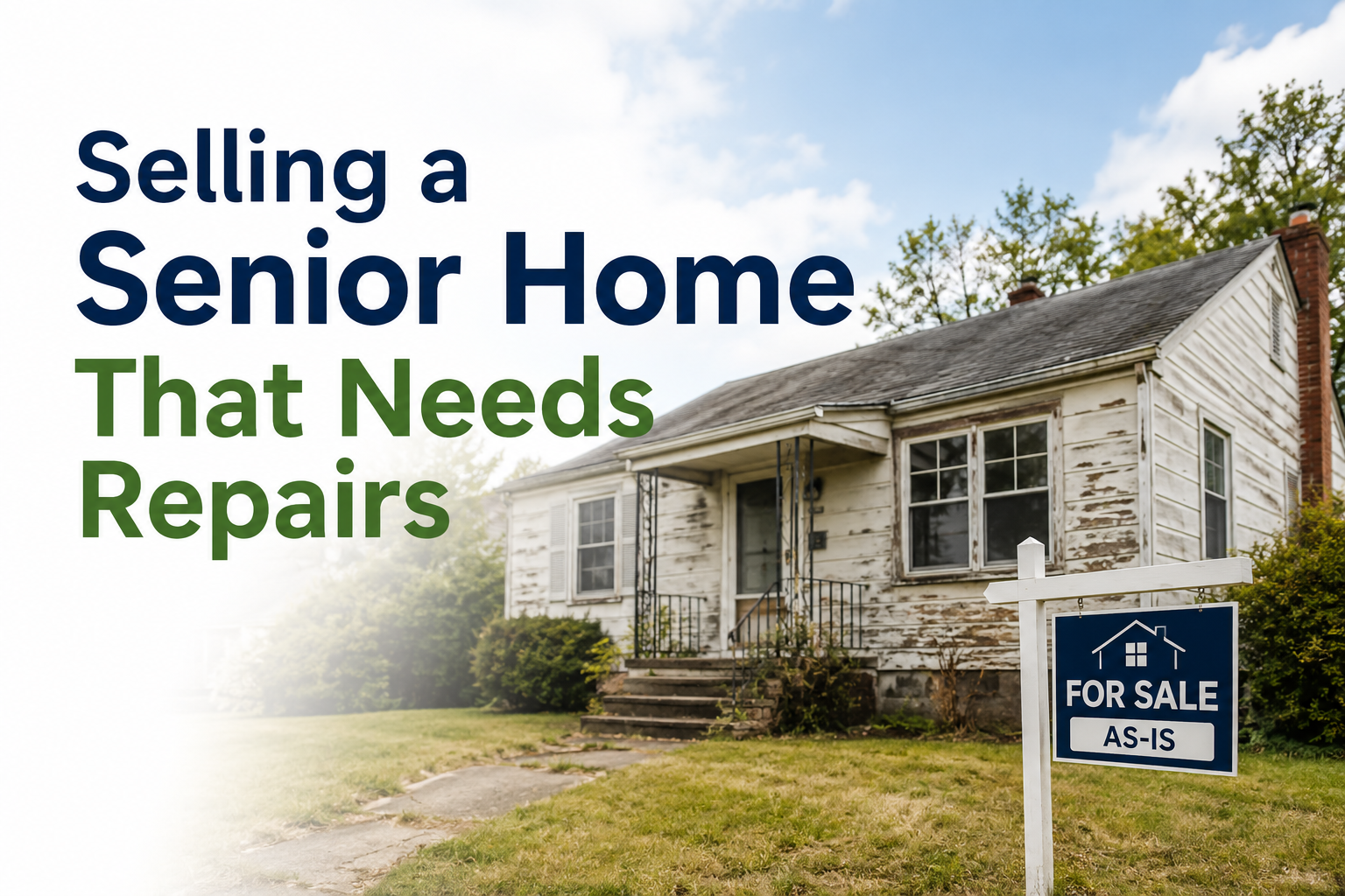 Selling a Senior Home That Needs Repairs