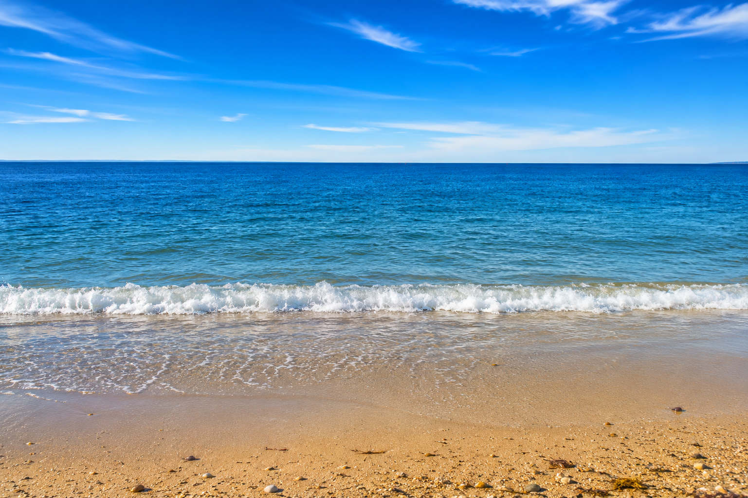 Aerial or wide coastal view of the North Shore Massachusetts coastline