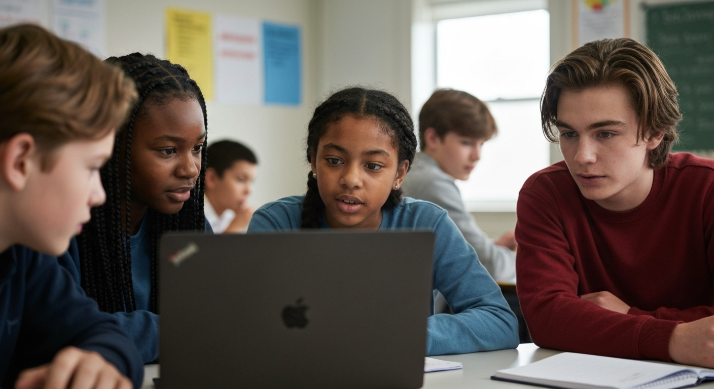 Students collaborating