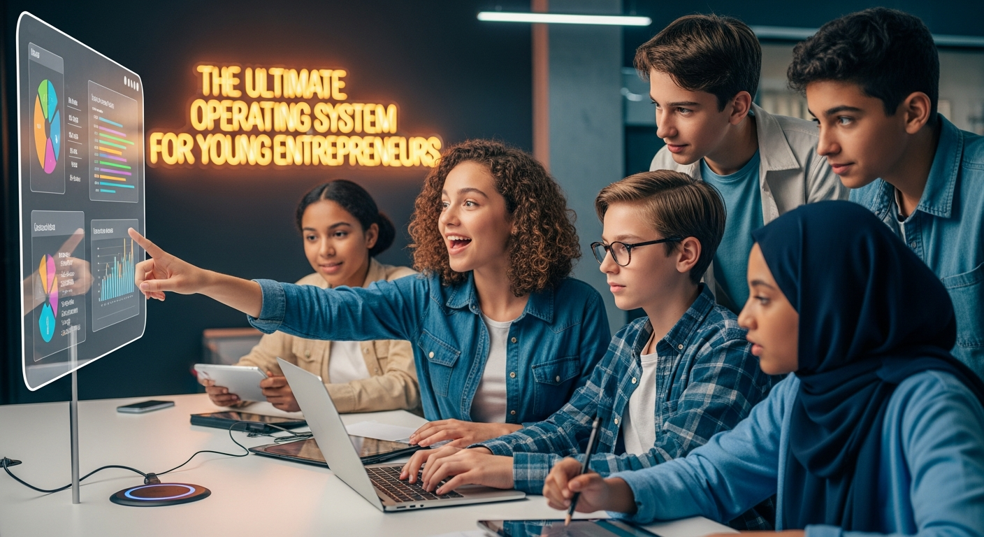 Young entrepreneurs collaborating