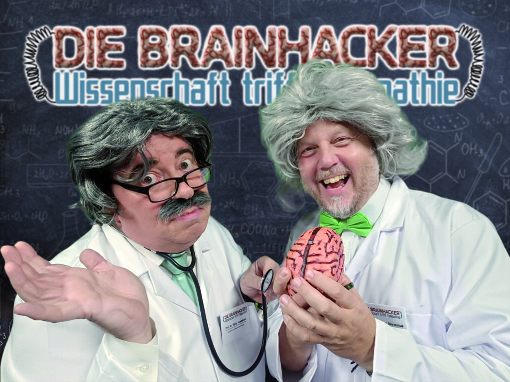 Die Brainhacker auf der Bühne bei einem Business Event