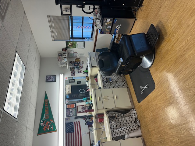 Traditional barbershop atmosphere at Franks Family Barbershop — Melbourne Florida