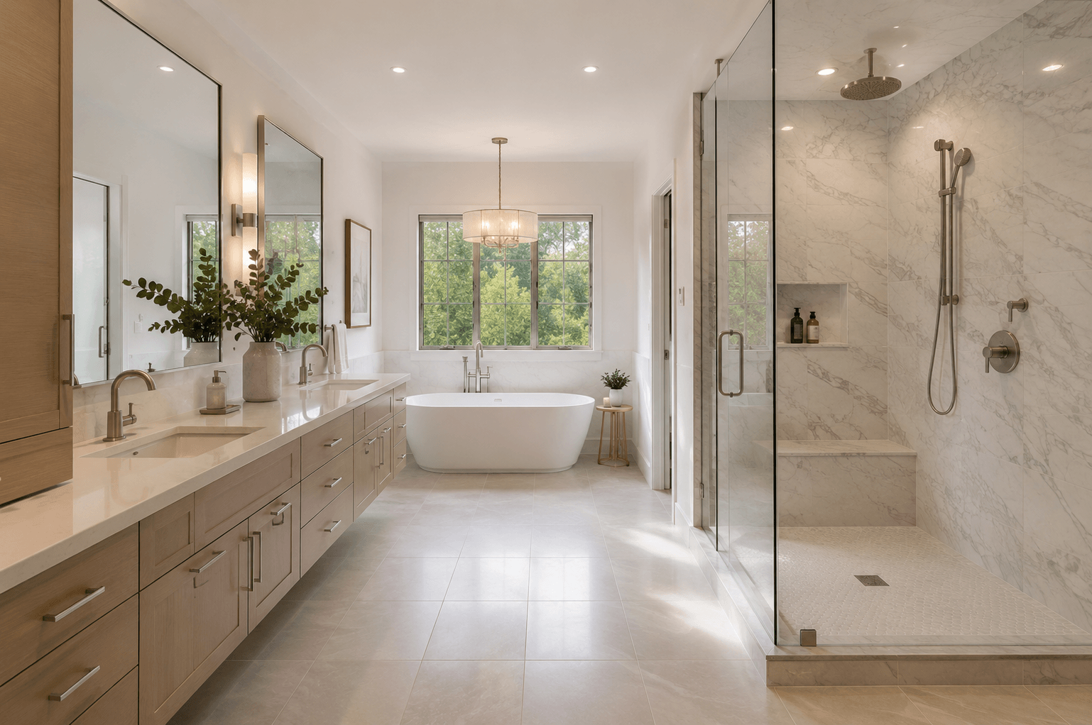 Beautiful custom bathroom