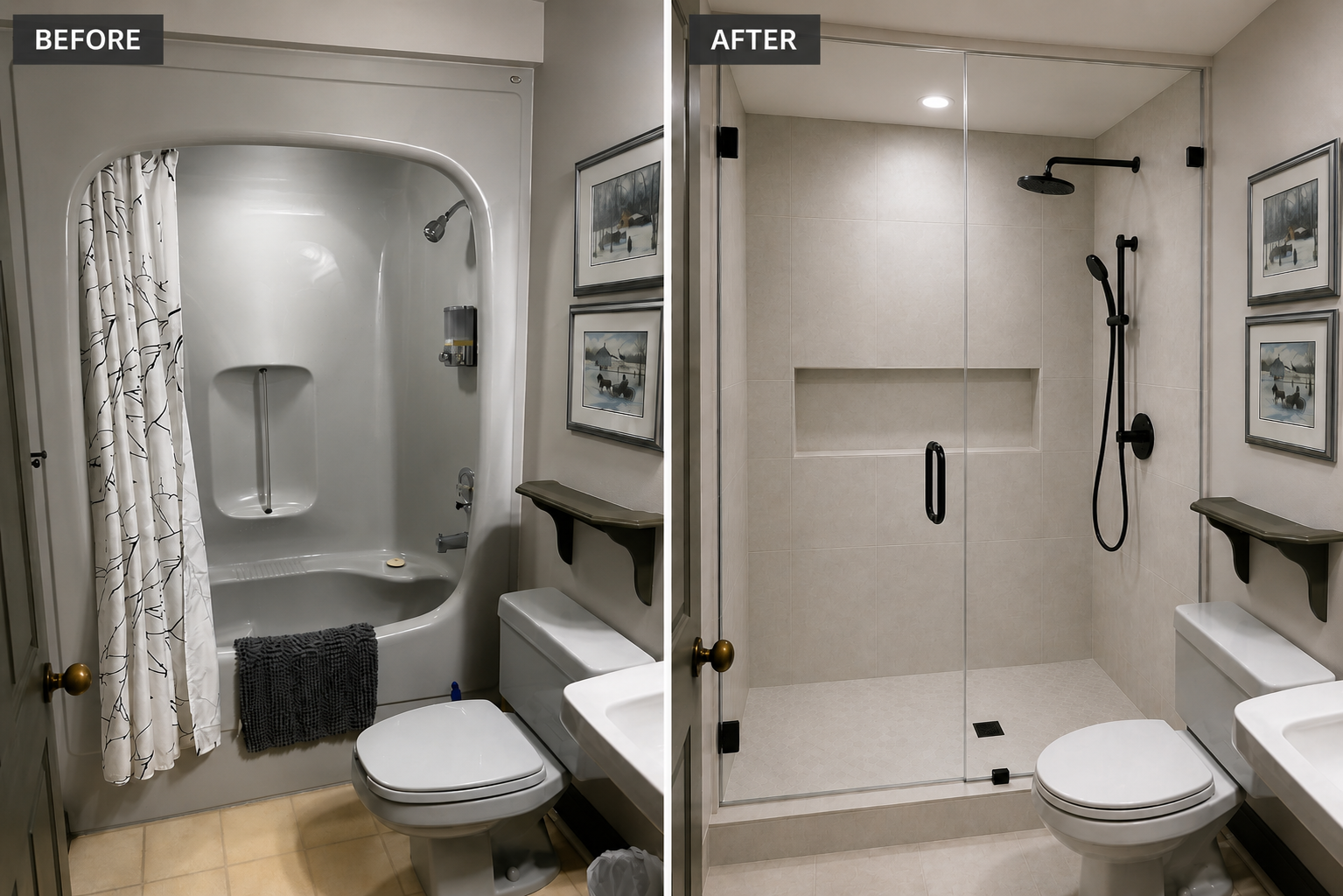 Bathroom project in Vaughan