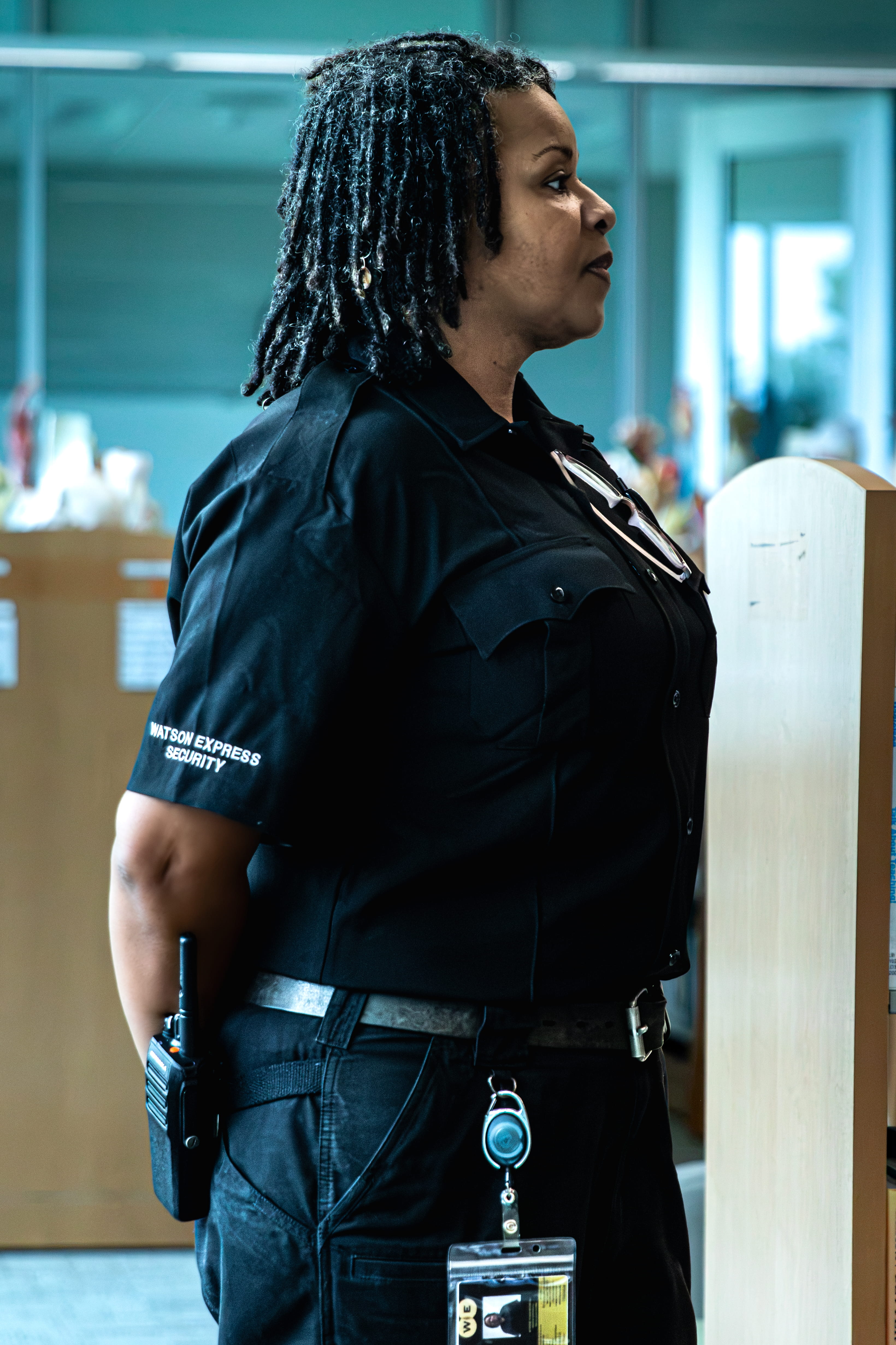 Watson Express Security officer in uniform