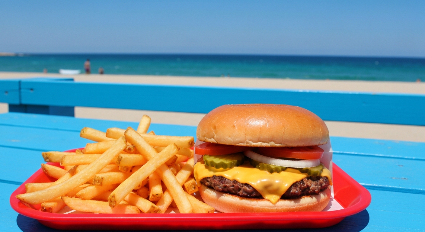 Burger and Fries