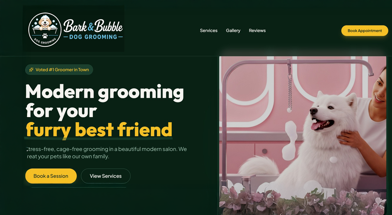 Pet Grooming Website