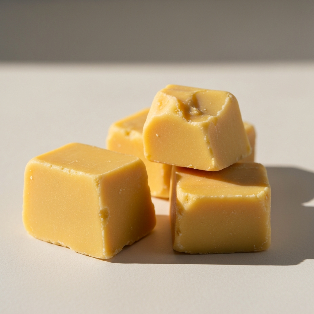 Blocks of raw unrefined shea butter