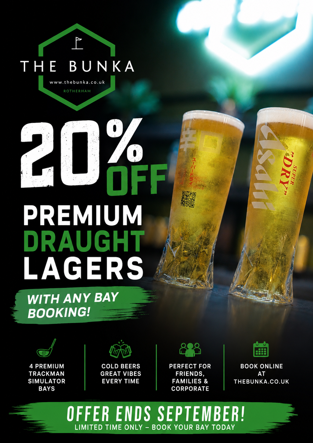 Premium Draught Lagers at The Bunka