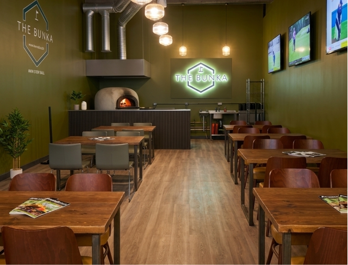 Pizza and Dining Area