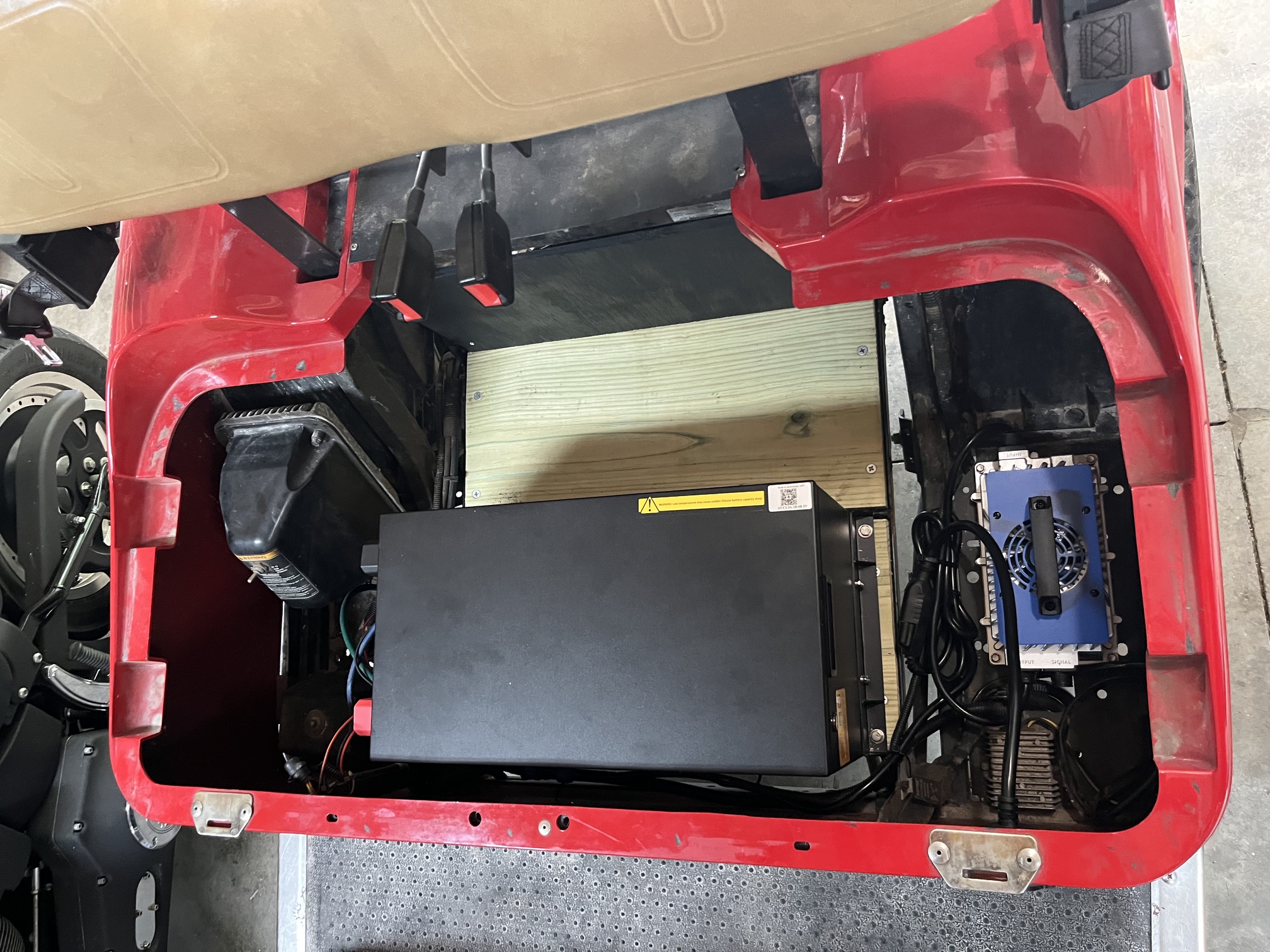 Golf cart after lithium battery installation by Shafer's, example 3