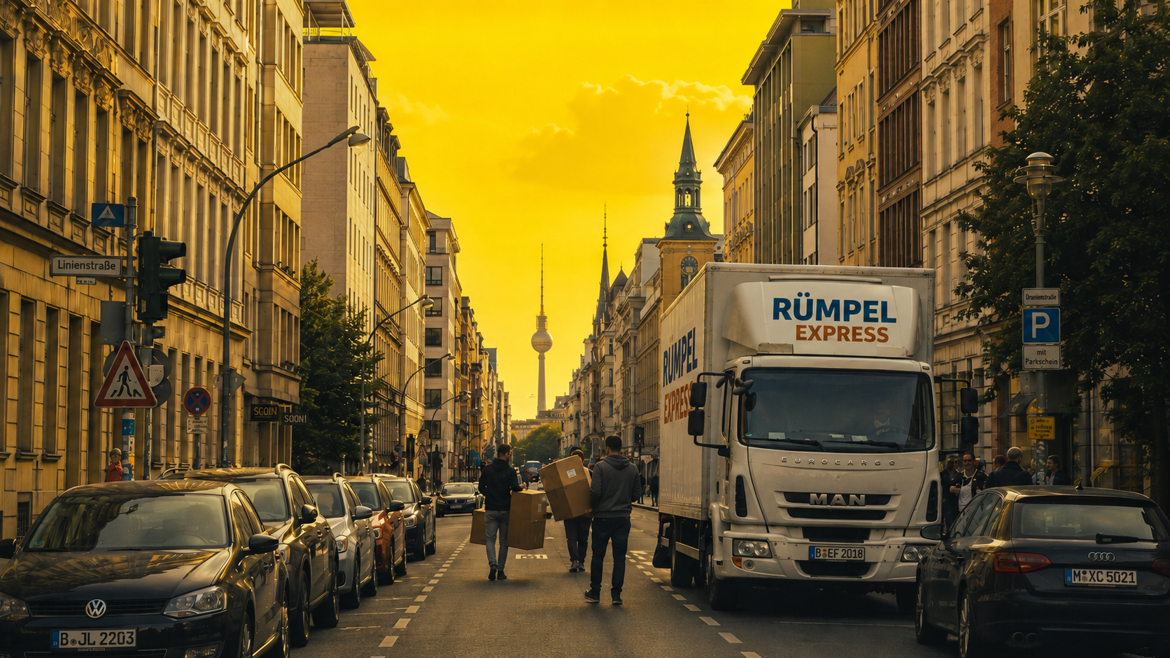Unser Entrümpelungs-Team mit LKW im Einsatz