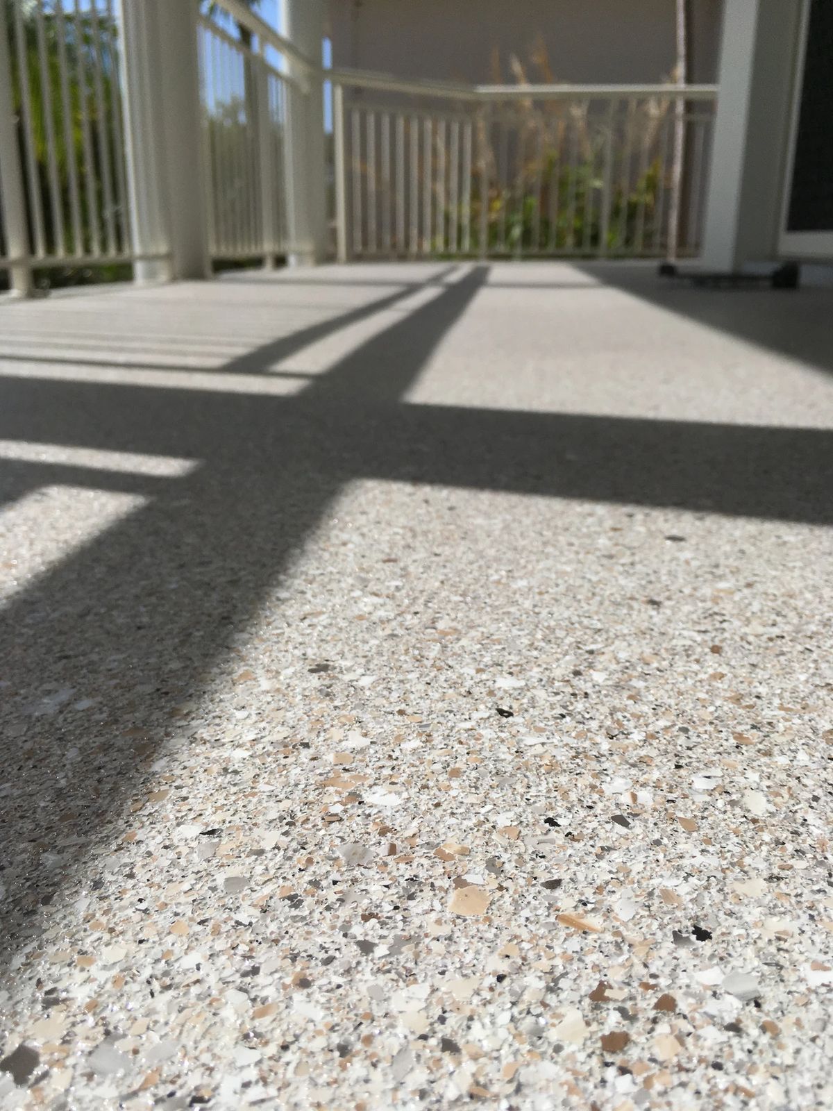 Fini époxy flocons pour garage