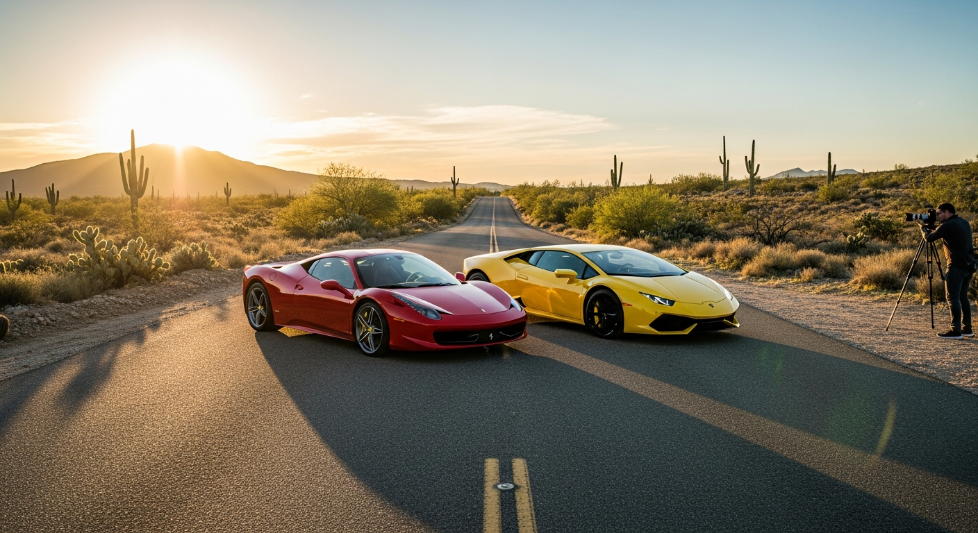 Exotic car photography partnership in El Paso