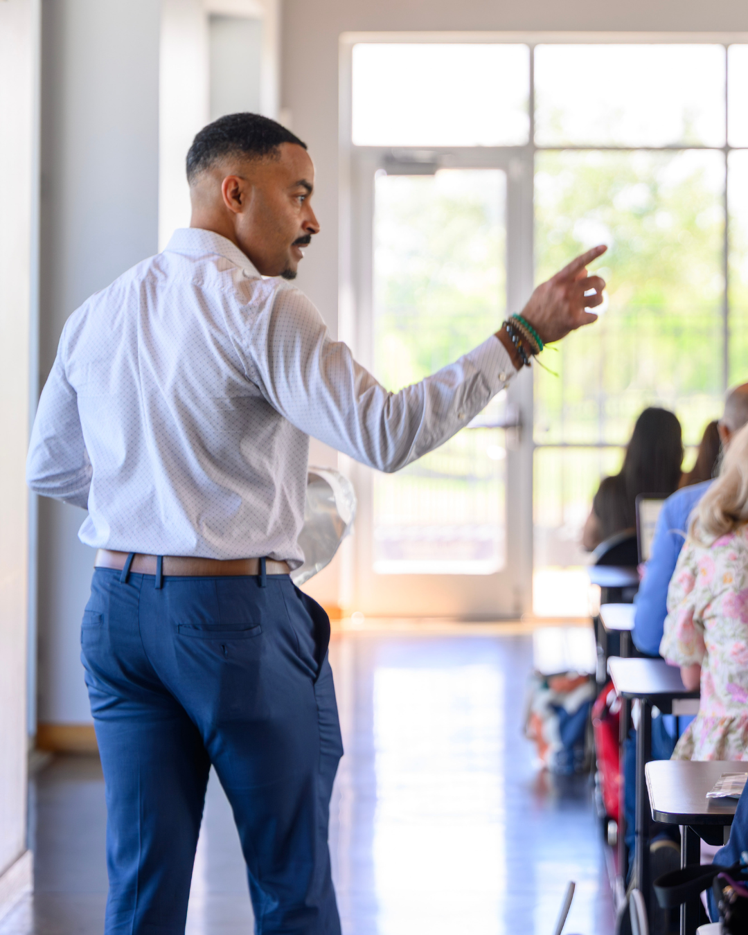 Paul Simien teaching