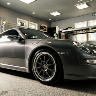 Professional detailing equipment in the studio