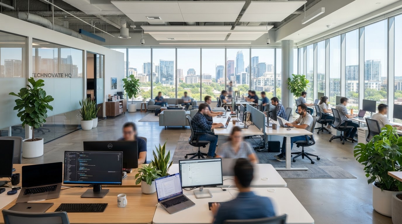 Fusion Ink Digital modern office workspace