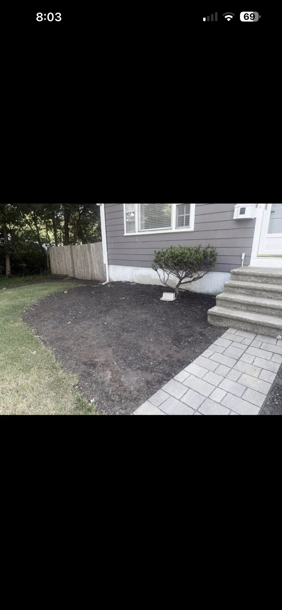 Before landscaping