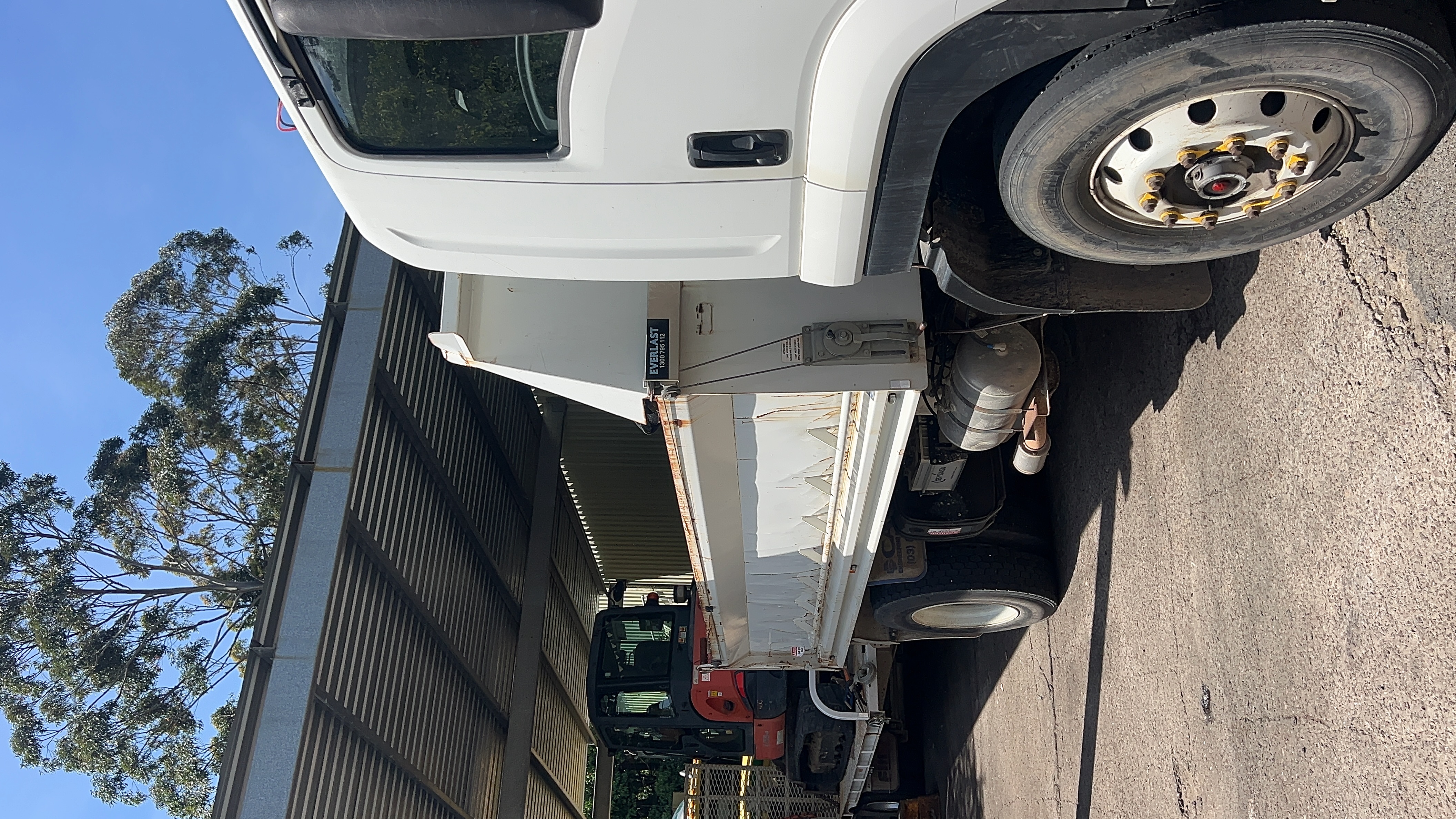 White truck cab