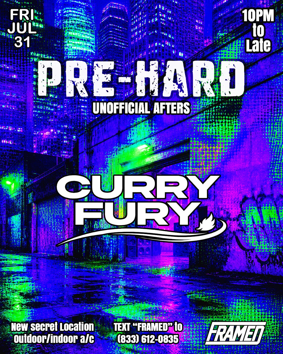Curry Fury - Pre-Hard Unofficial Afters Past Event Flyer