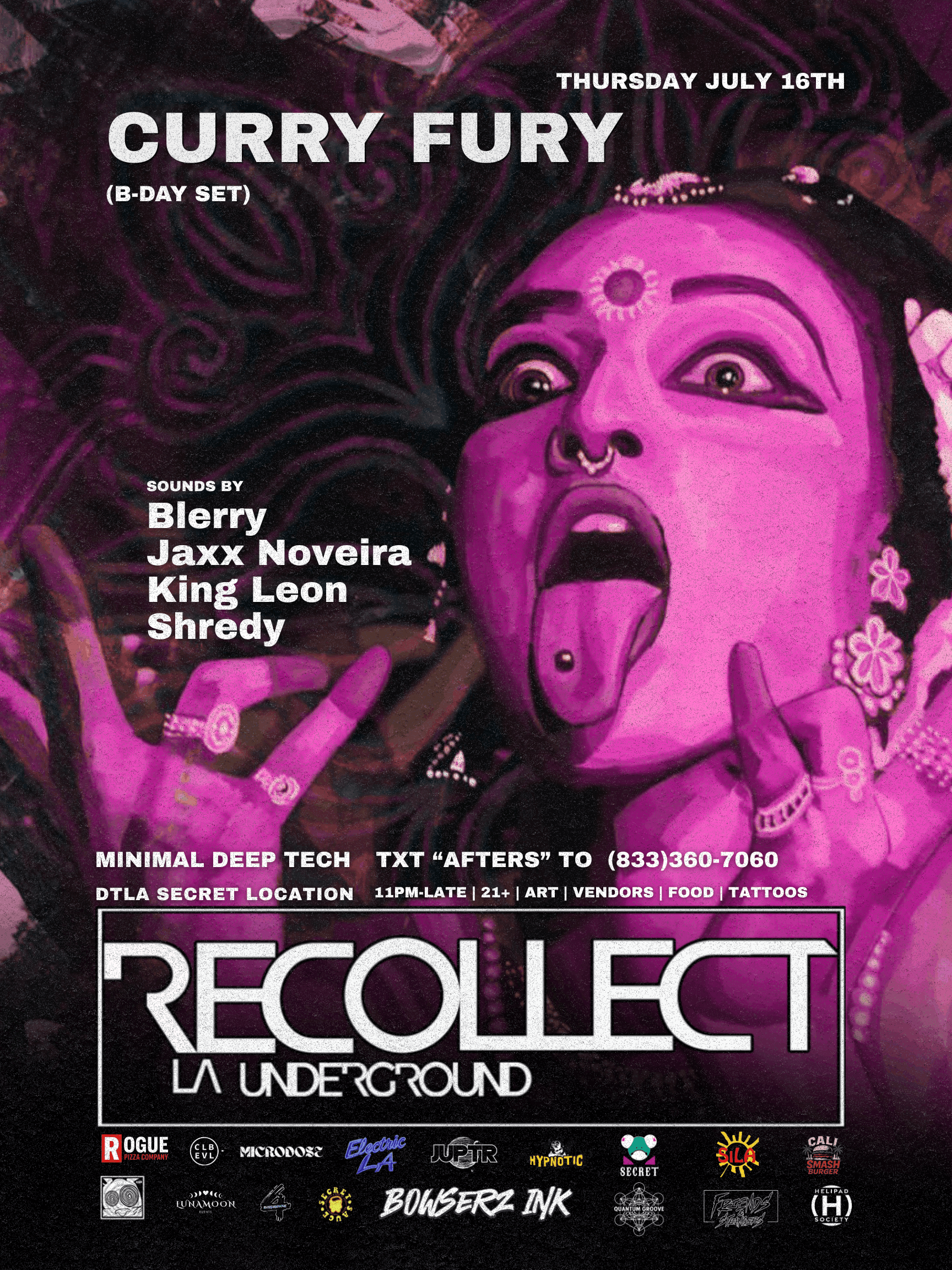 Recollect Underground July 16 - Past event flyer
