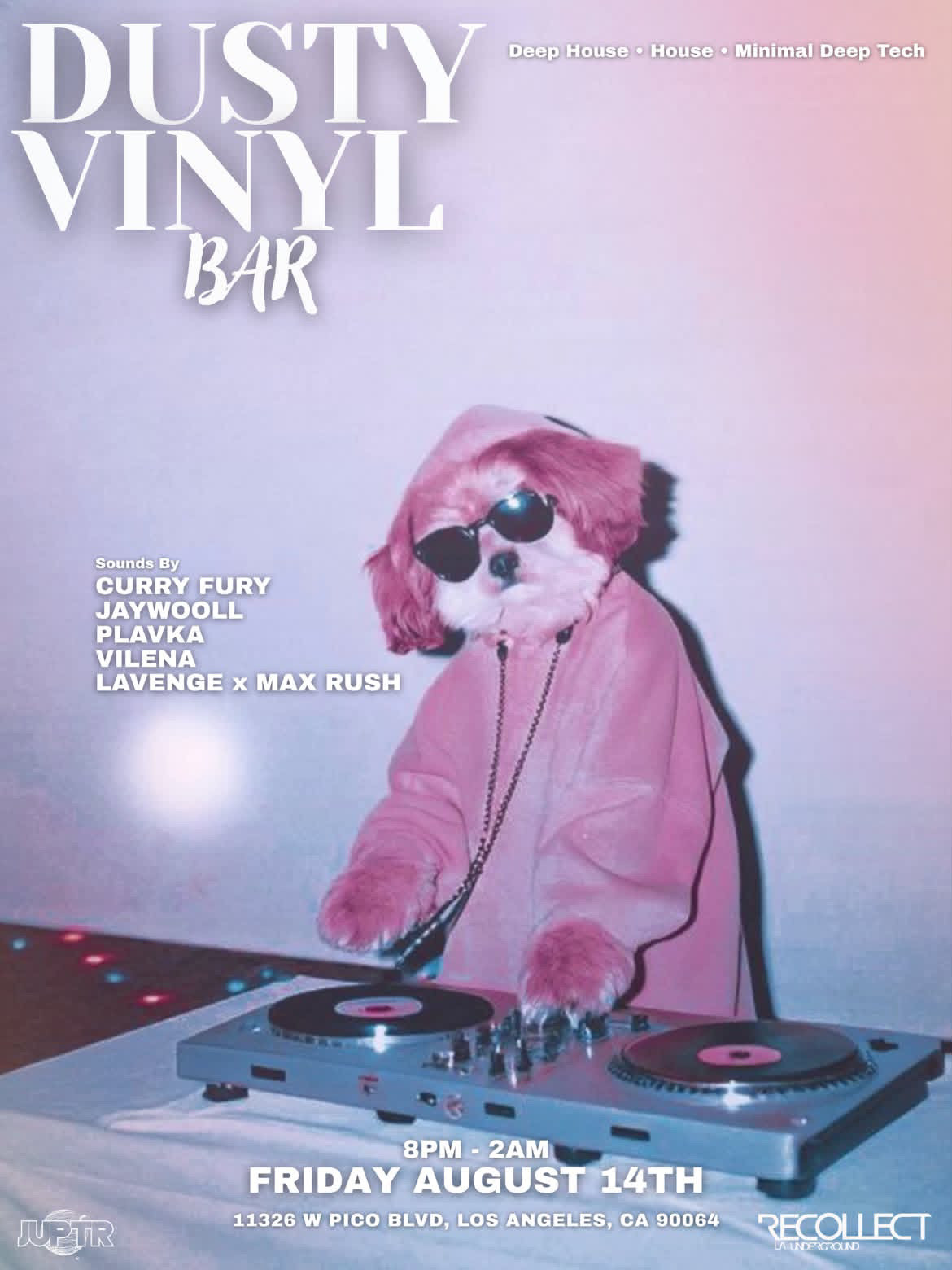 Dusty Vinyl Bar Event Flyer