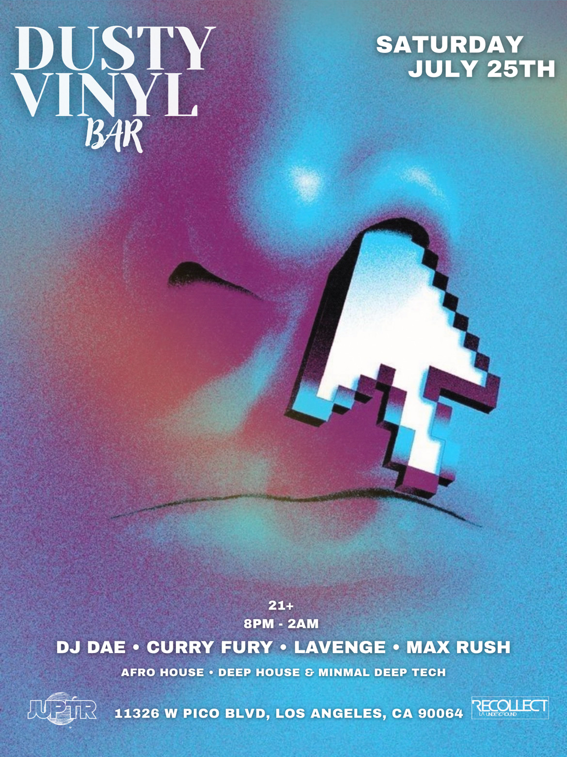 Dusty Vinyl Bar Past Event Flyer