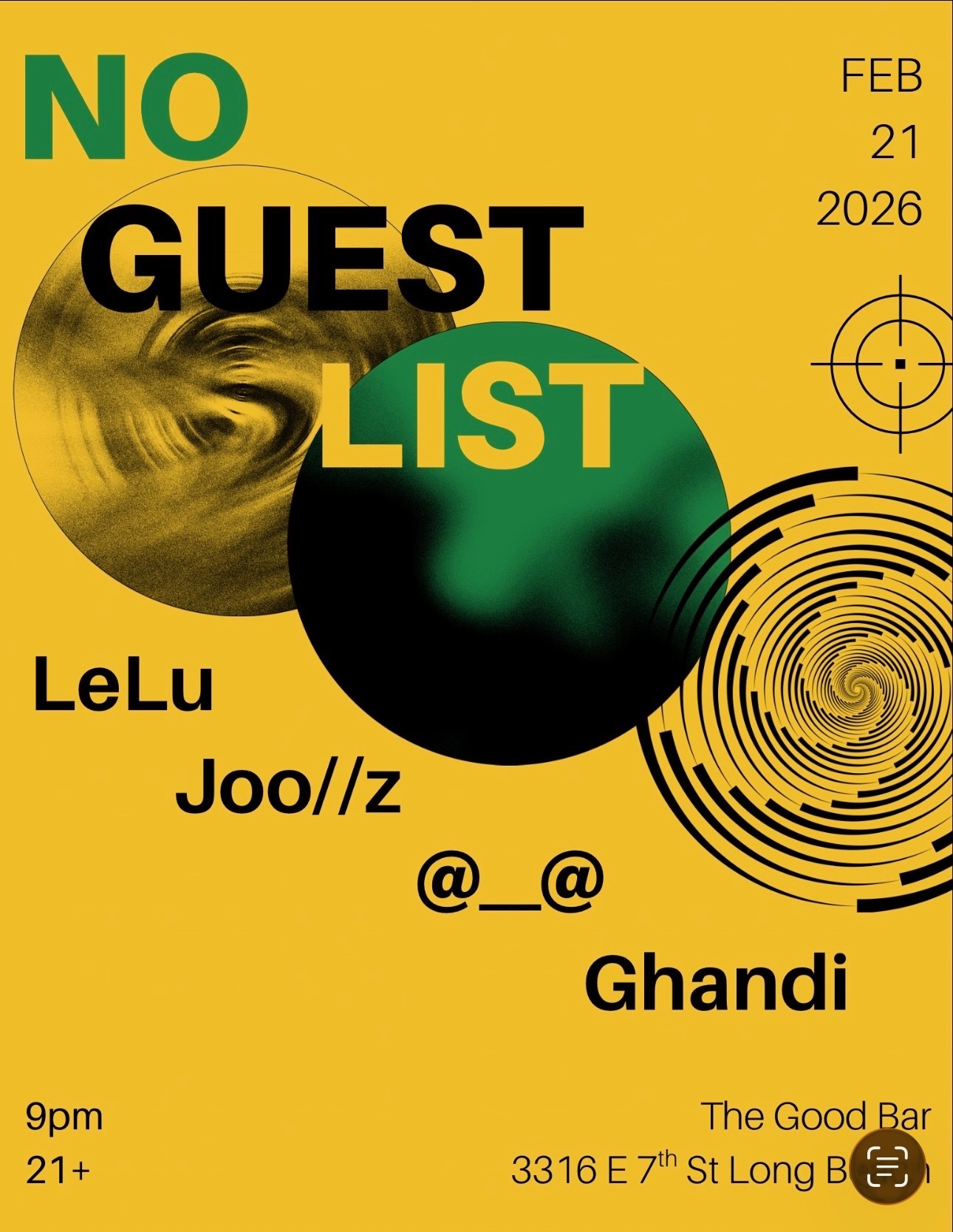 Ghandi House and Techno Underground Event Flyer