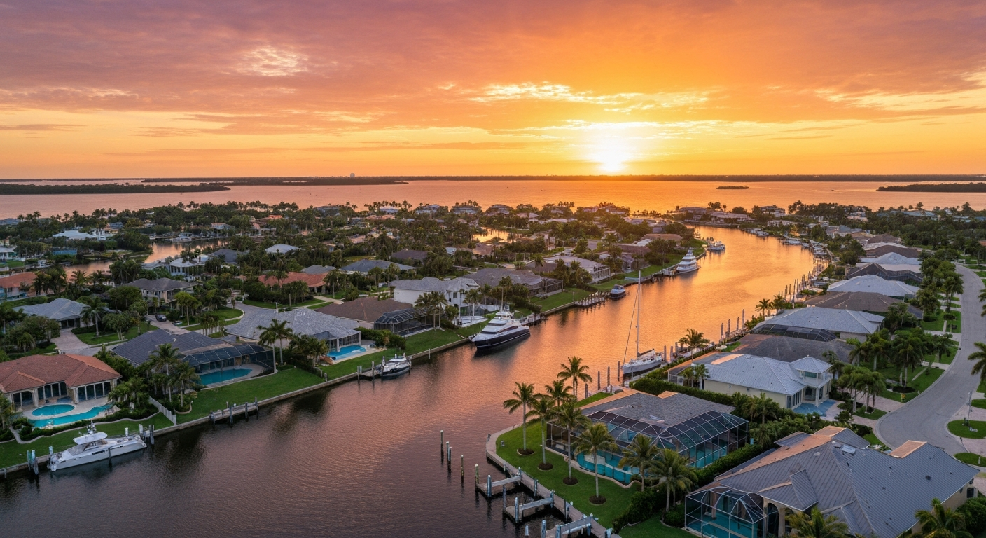 Treasure Coast Aerial Sunset