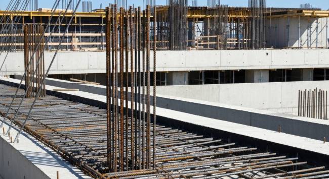 Exposed rebar and post tension cables