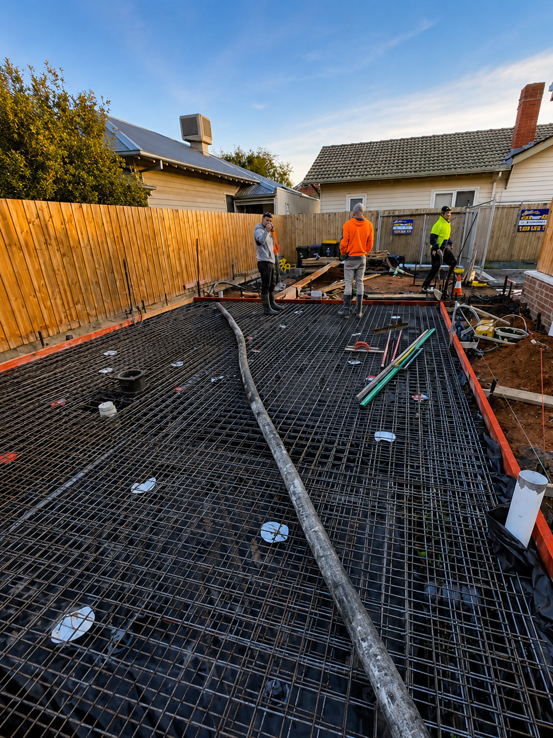 Concrete pumping for house slabs Sydney