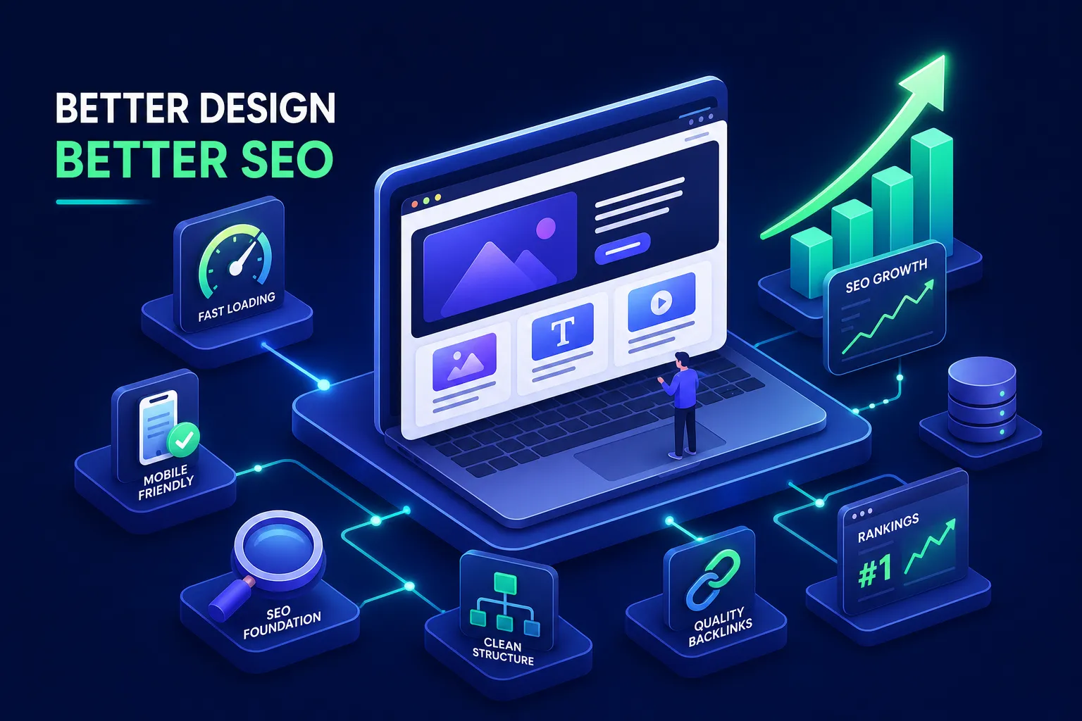 Better Design Better SEO illustration