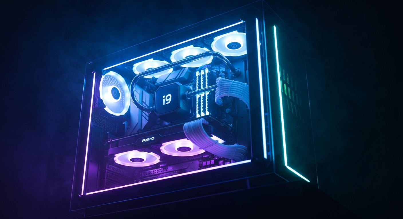 Custom water-cooled gaming PC