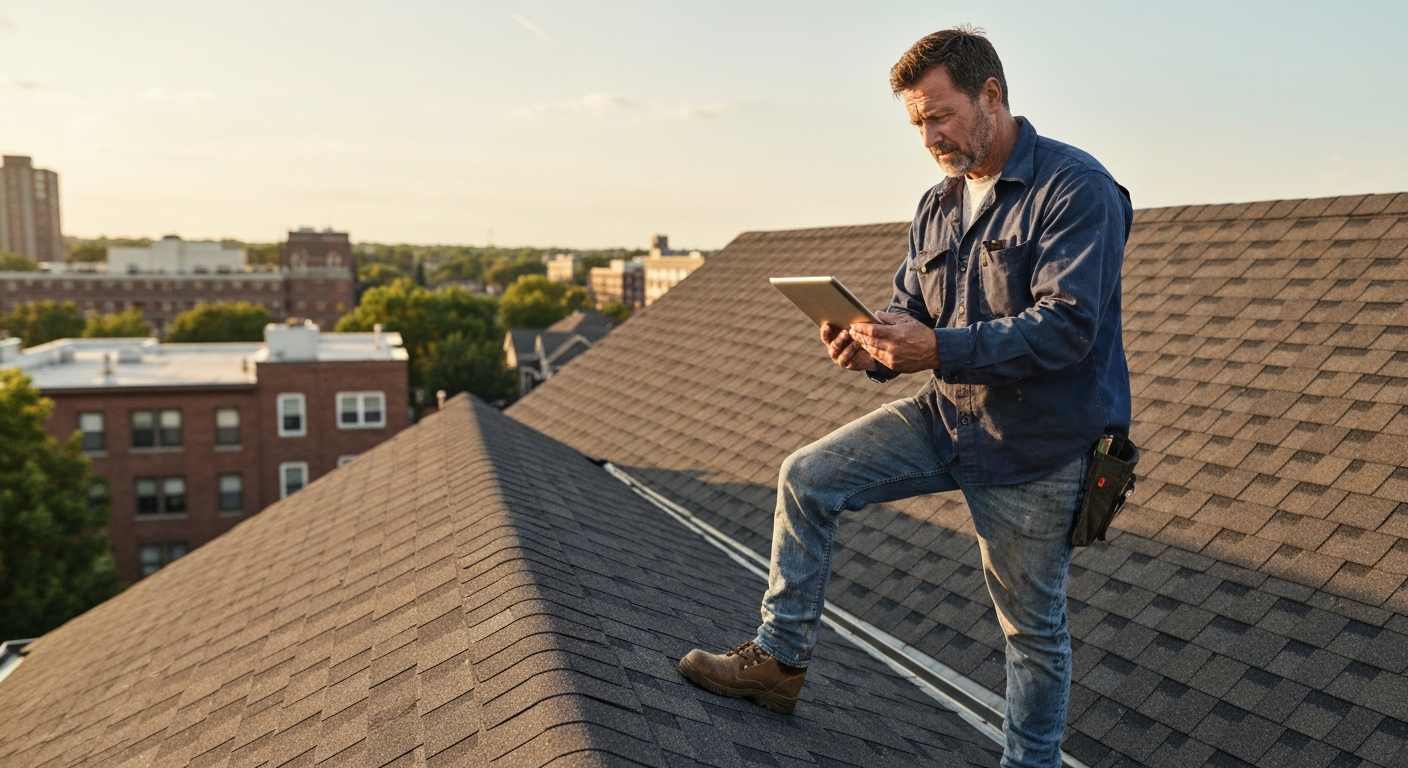 Roofing work