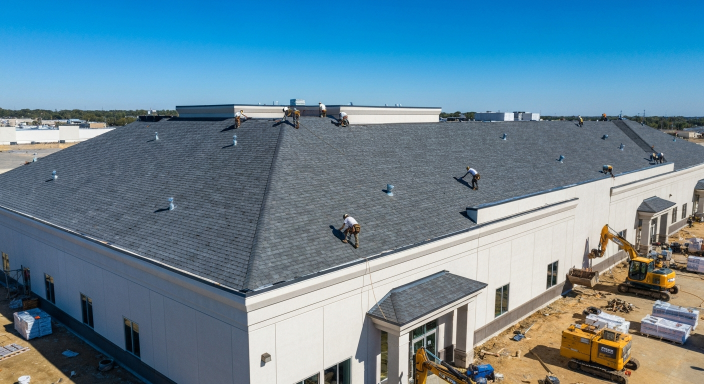 Roofing work