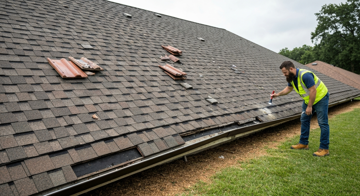 Roofing work