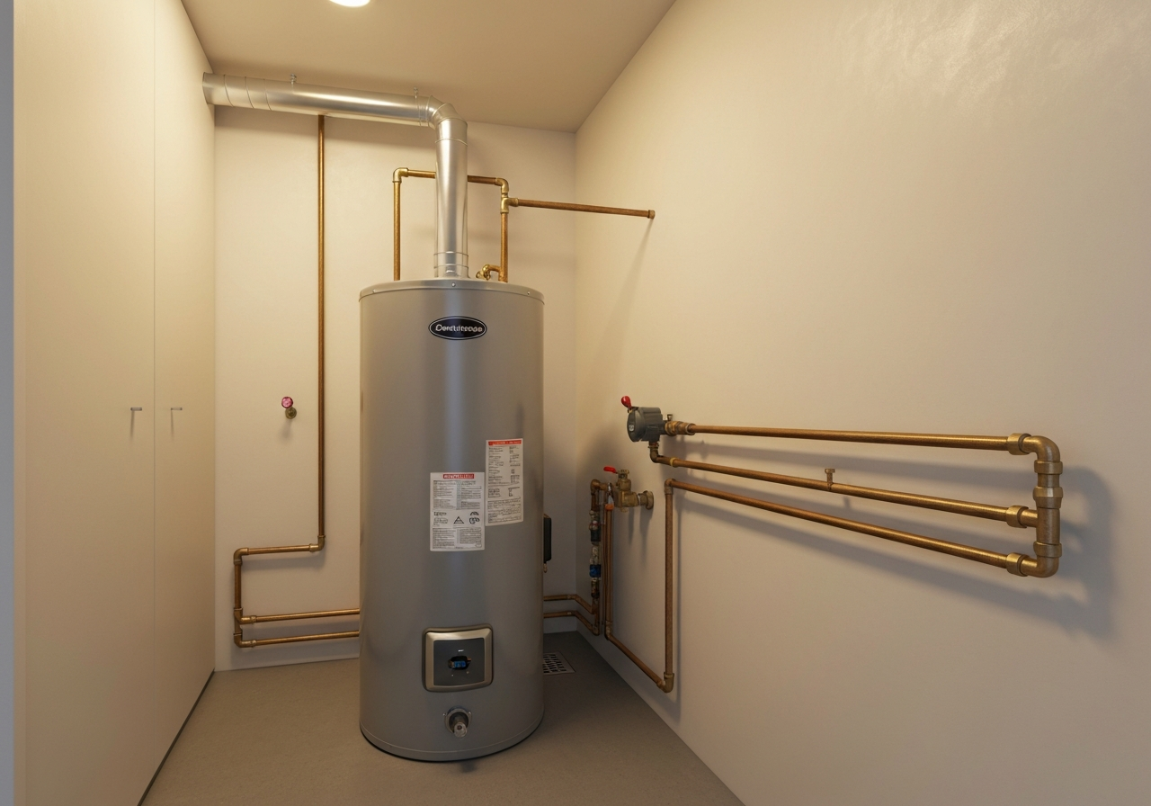 Side by side comparison of tankless and traditional water heaters