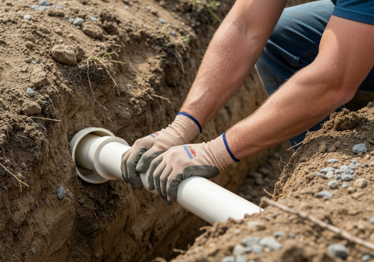 Plumbing work in progress