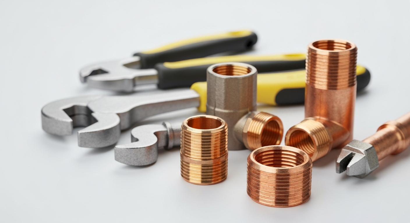 Plumbing tools and pipe fittings