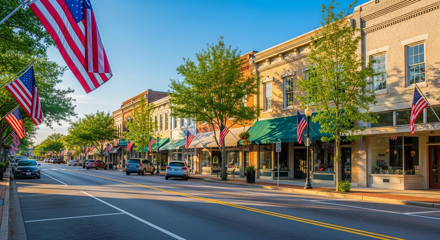 Burgaw NC small town main street Pender County