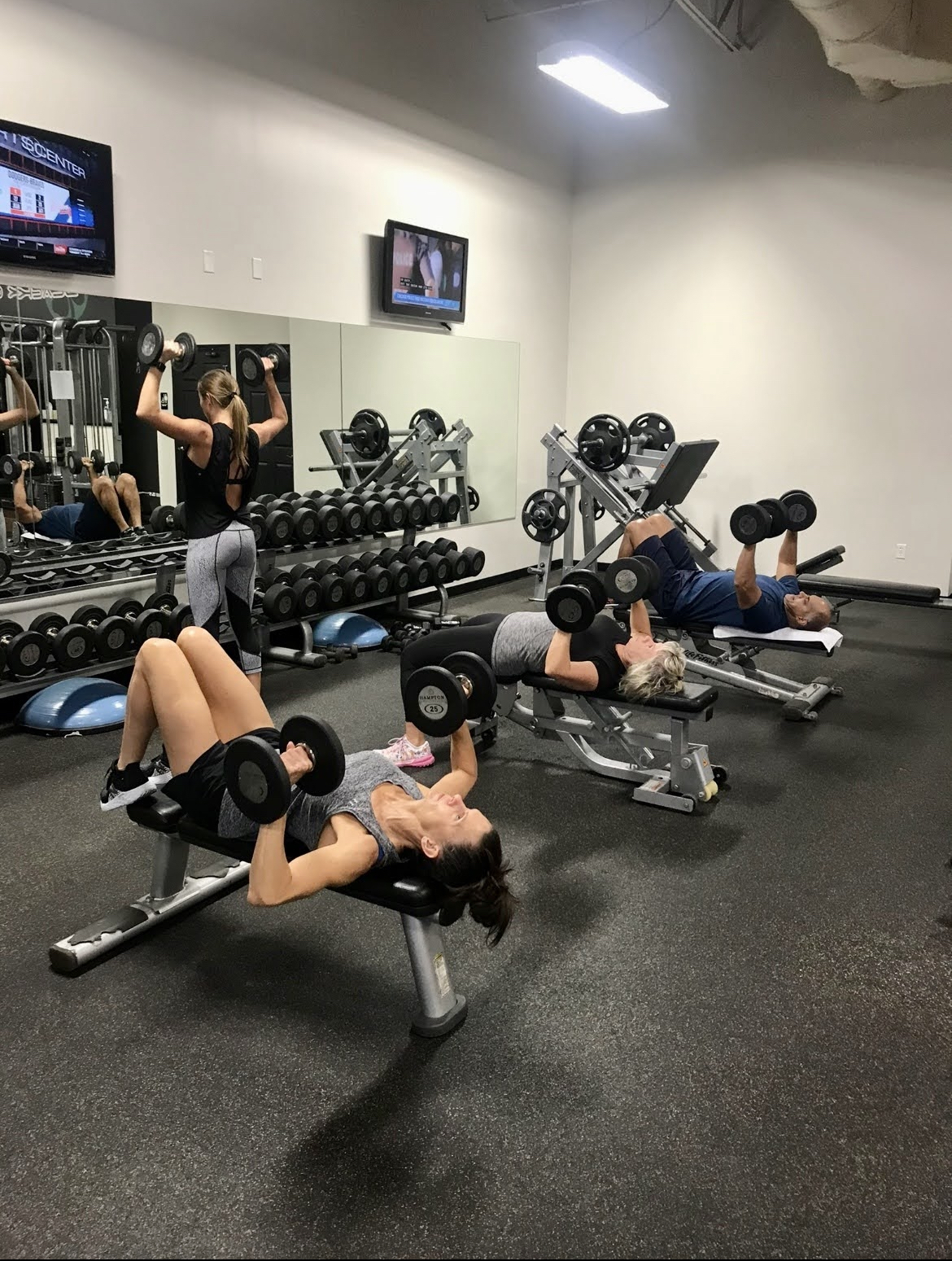 Block training group strength session at Black Clover Fitness private gym Omaha Nebraska