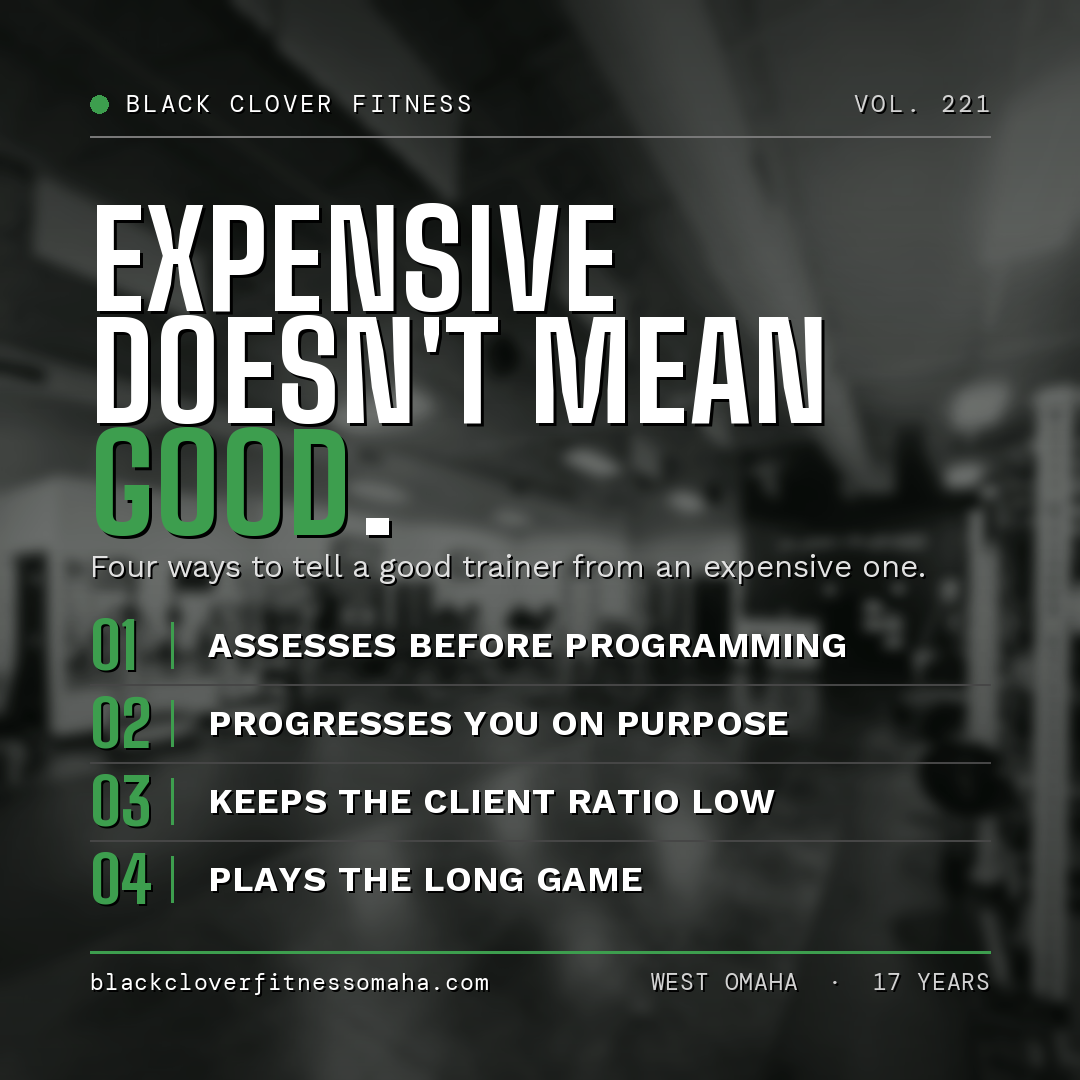 Good Trainer vs. Expensive Trainer